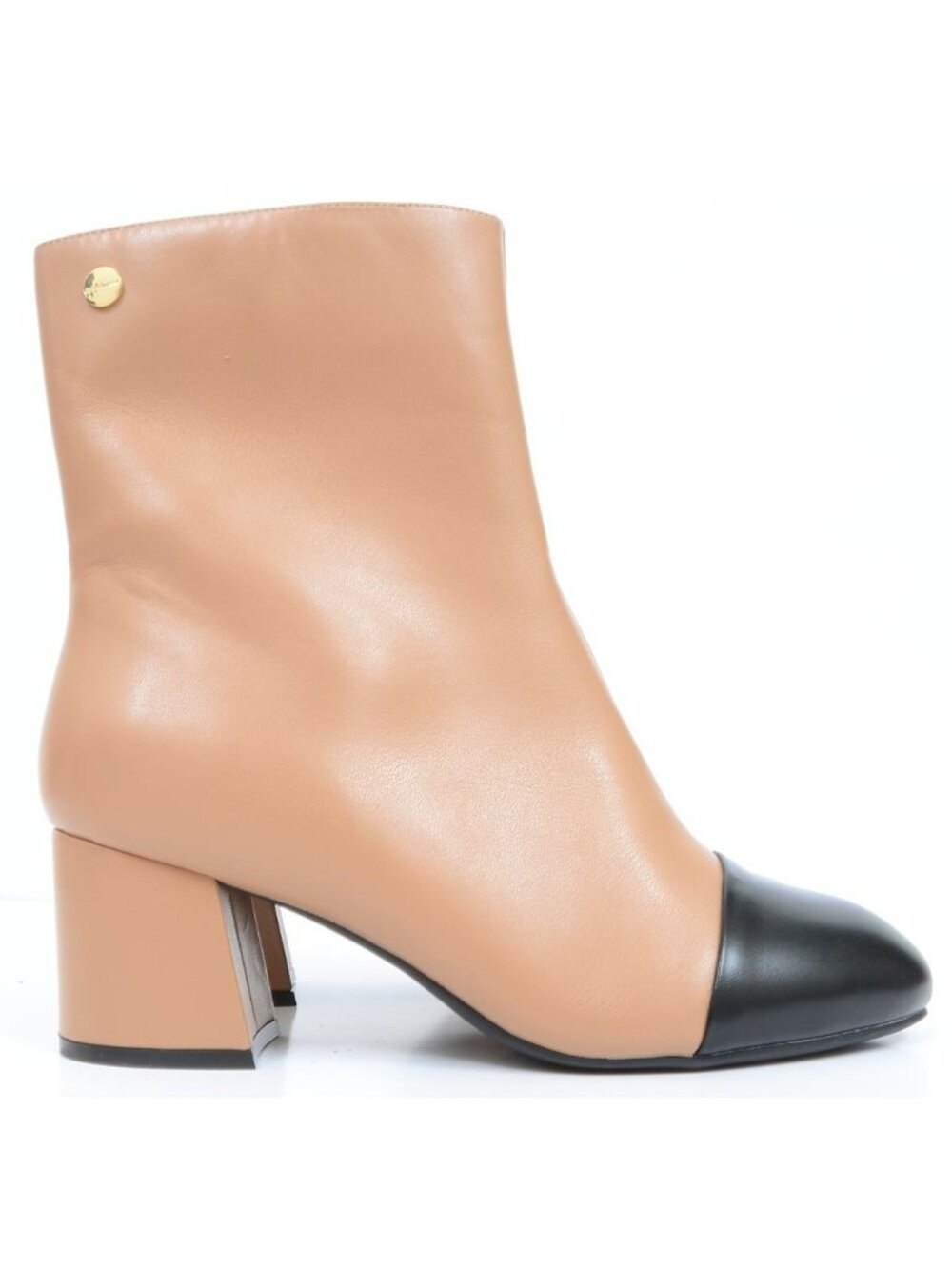 NWT Liz Claiborne Kendale Women's 11 WIDE Cap-Toe Vegan Leather Heeled Boot